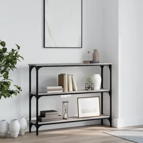 Sonoma gray engineered wood console table 100x22.5x75 cm by , Side tables - Ref: Foro24-834028, Price: 48,09 €, Discount: %