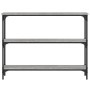 Sonoma gray engineered wood console table 100x22.5x75 cm by , Side tables - Ref: Foro24-834028, Price: 48,67 €, Discount: %