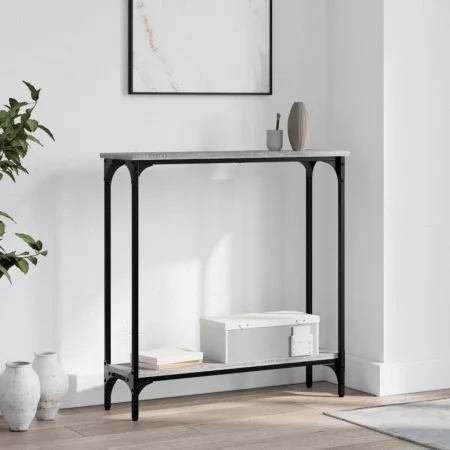 Sonoma gray engineered wood console table 75x22.5x75 cm by , Side tables - Ref: Foro24-834023, Price: 38,20 €, Discount: %