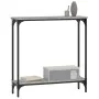 Sonoma gray engineered wood console table 75x22.5x75 cm by , Side tables - Ref: Foro24-834023, Price: 38,20 €, Discount: %