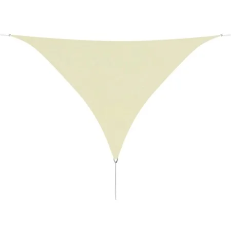 Cream Oxford fabric triangular sail awning 3.6x3.6x3.6 m by vidaXL, Umbrellas - Ref: Foro24-42300, Price: 30,01 €, Discount: %