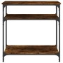 Konsolentisch aus geräuchertem Eichenholzwerkstoff, 75 x 29 x 75 cm von , Seitentische - Ref: Foro24-834042, Preis: 43,45 €, ...