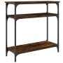 Konsolentisch aus geräuchertem Eichenholzwerkstoff, 75 x 29 x 75 cm von , Seitentische - Ref: Foro24-834042, Preis: 43,45 €, ...