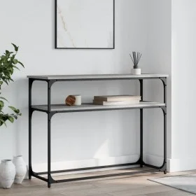 Sonoma gray engineered wood console table 100x35.5x75 cm by , Side tables - Ref: Foro24-834068, Price: 50,61 €, Discount: %