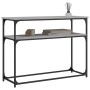 Mesa consola madera de ingeniería gris Sonoma 100x35,5x75 cm de , Mesas auxiliares - Ref: Foro24-834068, Precio: 51,23 €, Des...