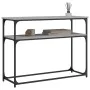 Sonoma grauer Konsolentisch aus Holzwerkstoff, 100 x 35,5 x 75 cm von , Seitentische - Ref: Foro24-834068, Preis: 50,59 €, Ra...