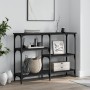 Mesa consola madera de ingeniería negra 102x29x75 cm de , Mesas auxiliares - Ref: Foro24-834080, Precio: 60,19 €, Descuento: %