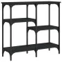 Mesa consola madera de ingeniería negra 80x29x75 cm de , Mesas auxiliares - Ref: Foro24-834075, Precio: 53,00 €, Descuento: %