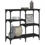 Mesa consola madera de ingeniería negra 80x29x75 cm de , Mesas auxiliares - Ref: Foro24-834075, Precio: 53,00 €, Descuento: %