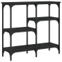 Mesa consola madera de ingeniería negra 80x29x75 cm de , Mesas auxiliares - Ref: Foro24-834075, Precio: 53,00 €, Descuento: %