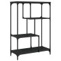 Regal aus Holzwerkstoff und schwarzem Stahl, 81 x 36 x 115 cm von , Bücherregale und Regale - Ref: Foro24-835404, Preis: 50,0...