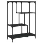 Regal aus Holzwerkstoff und schwarzem Stahl, 81 x 36 x 115 cm von , Bücherregale und Regale - Ref: Foro24-835404, Preis: 49,4...