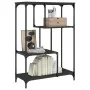 Regal aus Holzwerkstoff und schwarzem Stahl, 81 x 36 x 115 cm von , Bücherregale und Regale - Ref: Foro24-835404, Preis: 49,4...