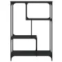 Estantería madera de ingeniería y acero negro 81x36x115 cm de , Librerías y estanterías - Ref: Foro24-835404, Precio: 49,48 €...