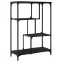 Regal aus Holzwerkstoff und schwarzem Stahl, 81 x 36 x 115 cm von , Bücherregale und Regale - Ref: Foro24-835404, Preis: 49,4...