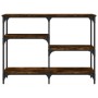 Konsolentisch aus geräuchertem Eichenholzwerkstoff, 102 x 29 x 75 cm von , Seitentische - Ref: Foro24-834082, Preis: 55,33 €,...