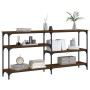 Mesa consola madera de ingeniería marrón roble 160x29x75 cm de , Mesas auxiliares - Ref: Foro24-834089, Precio: 73,76 €