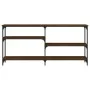Konsolentisch aus eichenbraunem Holzwerkstoff, 160 x 29 x 75 cm von , Seitentische - Ref: Foro24-834089, Preis: 72,90 €, Raba...