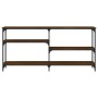 Oak brown engineered wood console table 160x29x75 cm by , Side tables - Ref: Foro24-834089, Price: 73,85 €, Discount: %