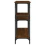 Konsolentisch aus eichenbraunem Holzwerkstoff, 160 x 29 x 75 cm von , Seitentische - Ref: Foro24-834089, Preis: 72,90 €, Raba...