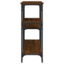 Oak brown engineered wood console table 160x29x75 cm by , Side tables - Ref: Foro24-834089, Price: 73,85 €, Discount: %