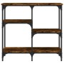 Konsolentisch aus geräuchertem Eichenholzwerkstoff, 80 x 29 x 75 cm von , Seitentische - Ref: Foro24-834077, Preis: 52,37 €, ...