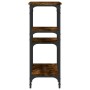 Smoked oak engineered wood console table 80x29x75 cm by , Side tables - Ref: Foro24-834077, Price: 52,37 €, Discount: %