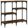 Konsolentisch aus geräuchertem Eichenholzwerkstoff, 80 x 29 x 75 cm von , Seitentische - Ref: Foro24-834077, Preis: 52,37 €, ...