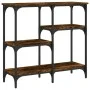 Smoked oak engineered wood console table 80x29x75 cm by , Side tables - Ref: Foro24-834077, Price: 51,70 €, Discount: %