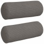Cojines Bolster 2 pcs Gris Claro Ø 15 x 40 cm Tela de pana