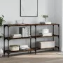 Konsolentisch aus geräuchertem Eichenholzwerkstoff, 150 x 29 x 75 cm von , Seitentische - Ref: Foro24-834107, Preis: 75,96 €,...
