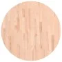 Round solid beech wood board Ø70x1.5 cm by , Table tops - Ref: Foro24-355910, Price: 53,13 €, Discount: %