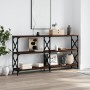 Konsolentisch aus eichenbraunem Holzwerkstoff, 200 x 28 x 80,5 cm von , Seitentische - Ref: Foro24-835433, Preis: 67,74 €, Ra...