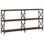 Mesa consola madera de ingeniería marrón roble 200x28x80,5 cm de , Mesas auxiliares - Ref: Foro24-835433, Precio: 67,13 €, De...