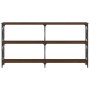 Konsolentisch aus eichenbraunem Holzwerkstoff, 200 x 28 x 80,5 cm von , Seitentische - Ref: Foro24-835433, Preis: 67,74 €, Ra...