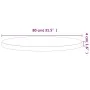 Rundes Brett aus massivem Buchenholz Ø80x4 cm von , Tischplatten - Ref: Foro24-355925, Preis: 131,02 €, Rabatt: %