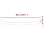 Rundes Brett aus massivem Buchenholz Ø80x4 cm von , Tischplatten - Ref: Foro24-355925, Preis: 133,27 €, Rabatt: %