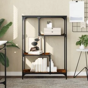 Regal aus Holzwerkstoff, geräucherte Eiche, 81 x 36 x 115 cm von , Bücherregale und Regale - Ref: Foro24-835406, Preis: 48,30...