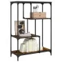 Regal aus Holzwerkstoff, geräucherte Eiche, 81 x 36 x 115 cm von , Bücherregale und Regale - Ref: Foro24-835406, Preis: 48,30...