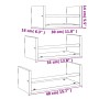 Wandregale mit Stangen, 3 Stück, schwarzes Holzwerkstoff von , Regale und Regale - Ref: Foro24-835444, Preis: 23,34 €, Rabatt: %