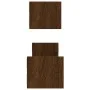 Estantes de pared con barras 2 uds marrón roble 60x16x14 cm de , Estantes y estanterías - Ref: Foro24-835438, Precio: 20,09 €...