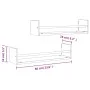 Estantes de pared con barras 2 uds marrón roble 60x16x14 cm de , Estantes y estanterías - Ref: Foro24-835438, Precio: 20,09 €...