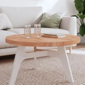 Round solid beech wood board Ø80x4 cm by , Table tops - Ref: Foro24-355946, Price: 147,46 €, Discount: %