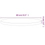 Rundes Brett aus massivem Buchenholz Ø80x4 cm von , Tischplatten - Ref: Foro24-355946, Preis: 150,06 €, Rabatt: %
