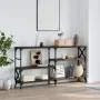 Oak brown engineered wood console table 150x29x76.5 cm by , Side tables - Ref: Foro24-835473, Price: 69,49 €, Discount: %