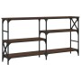 Konsolentisch aus eichenbraunem Holzwerkstoff, 150 x 29 x 76,5 cm von , Seitentische - Ref: Foro24-835473, Preis: 70,39 €, Ra...