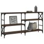 Oak brown engineered wood console table 150x29x76.5 cm by , Side tables - Ref: Foro24-835473, Price: 69,49 €, Discount: %