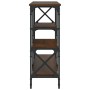 Oak brown engineered wood console table 180x29x76.5 cm by , Side tables - Ref: Foro24-835478, Price: 78,29 €, Discount: %