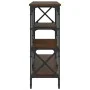 Oak brown engineered wood console table 180x29x76.5 cm by , Side tables - Ref: Foro24-835478, Price: 77,32 €, Discount: %