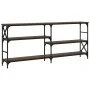 Oak brown engineered wood console table 180x29x76.5 cm by , Side tables - Ref: Foro24-835478, Price: 77,32 €, Discount: %